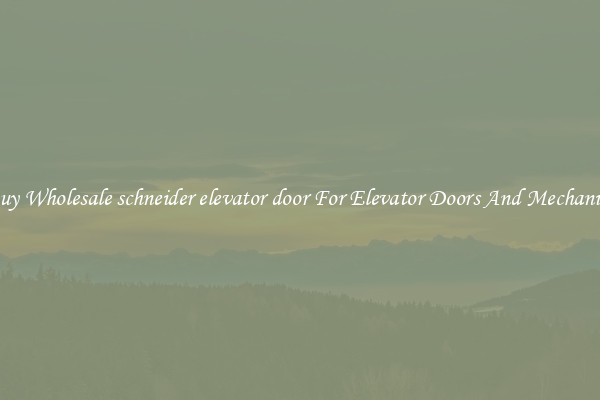 Buy Wholesale schneider elevator door For Elevator Doors And Mechanics