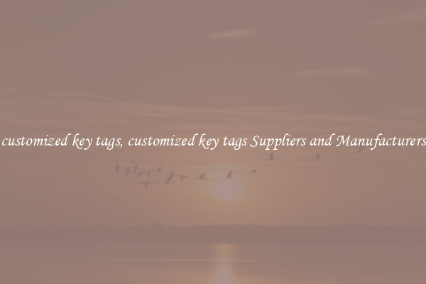 customized key tags, customized key tags Suppliers and Manufacturers