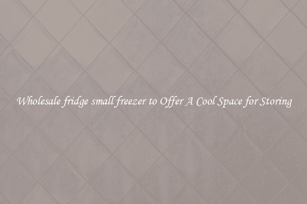Wholesale fridge small freezer to Offer A Cool Space for Storing