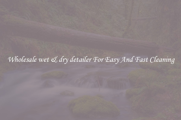 Wholesale wet & dry detailer For Easy And Fast Cleaning