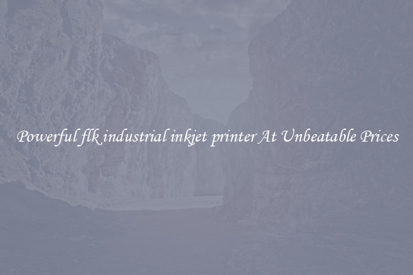 Powerful flk industrial inkjet printer At Unbeatable Prices