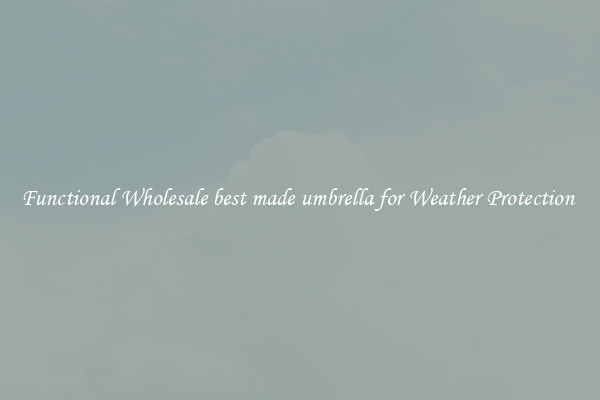 Functional Wholesale best made umbrella for Weather Protection 