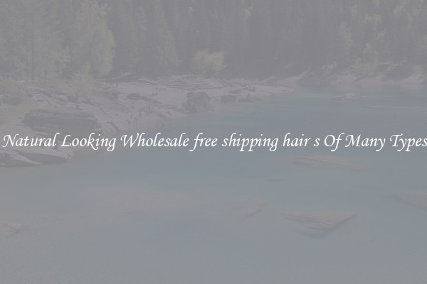 Natural Looking Wholesale free shipping hair s Of Many Types