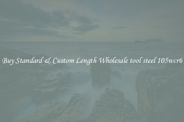 Buy Standard & Custom Length Wholesale tool steel 105wcr6