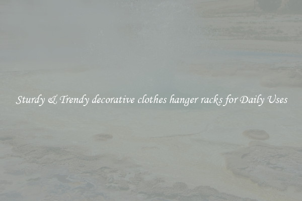 Sturdy & Trendy decorative clothes hanger racks for Daily Uses