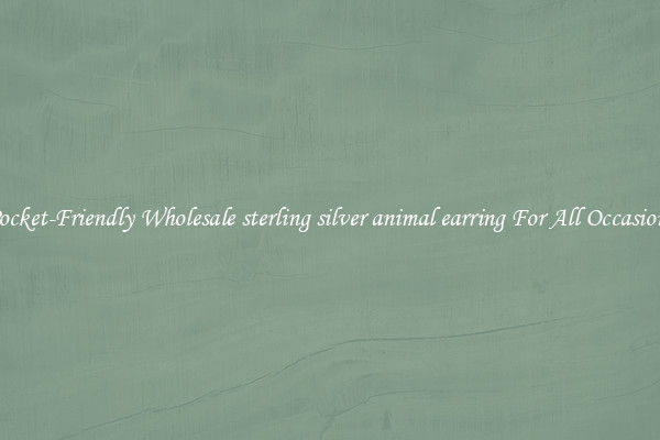 Pocket-Friendly Wholesale sterling silver animal earring For All Occasions