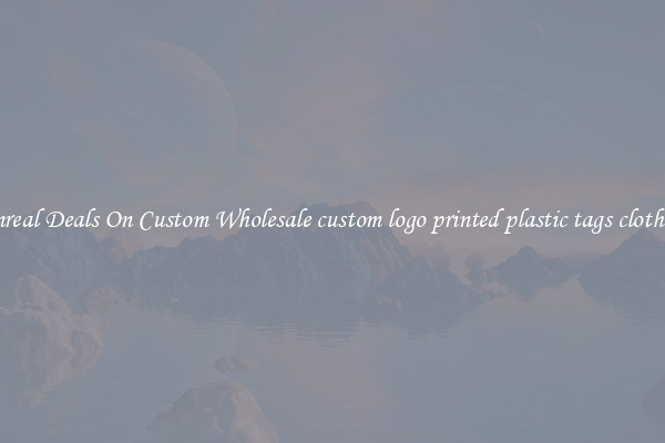 Unreal Deals On Custom Wholesale custom logo printed plastic tags clothing