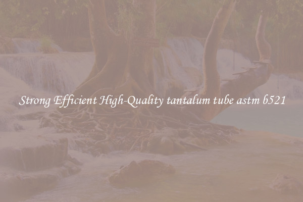 Strong Efficient High-Quality tantalum tube astm b521