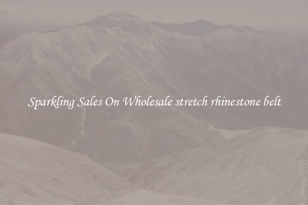 Sparkling Sales On Wholesale stretch rhinestone belt