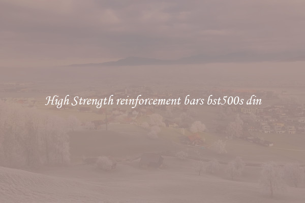 High Strength reinforcement bars bst500s din