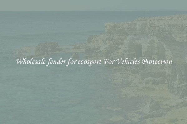 Wholesale fender for ecosport For Vehicles Protection